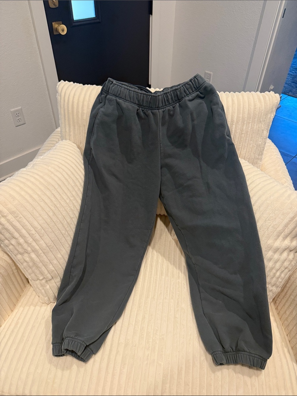 Athleta Charcoal Gray Track Joggers